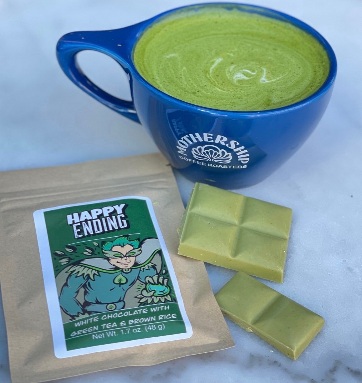 Matcha Green Tea & Spirulina Super Dark™ Chocolate Bar